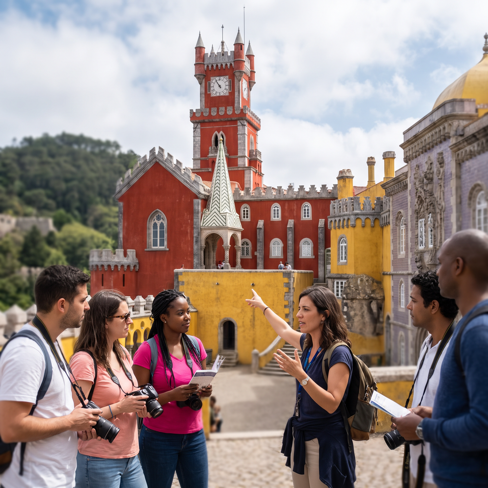 Sintra & Cascais : Excursion d'une journée avec billets pour le Palais de Pena