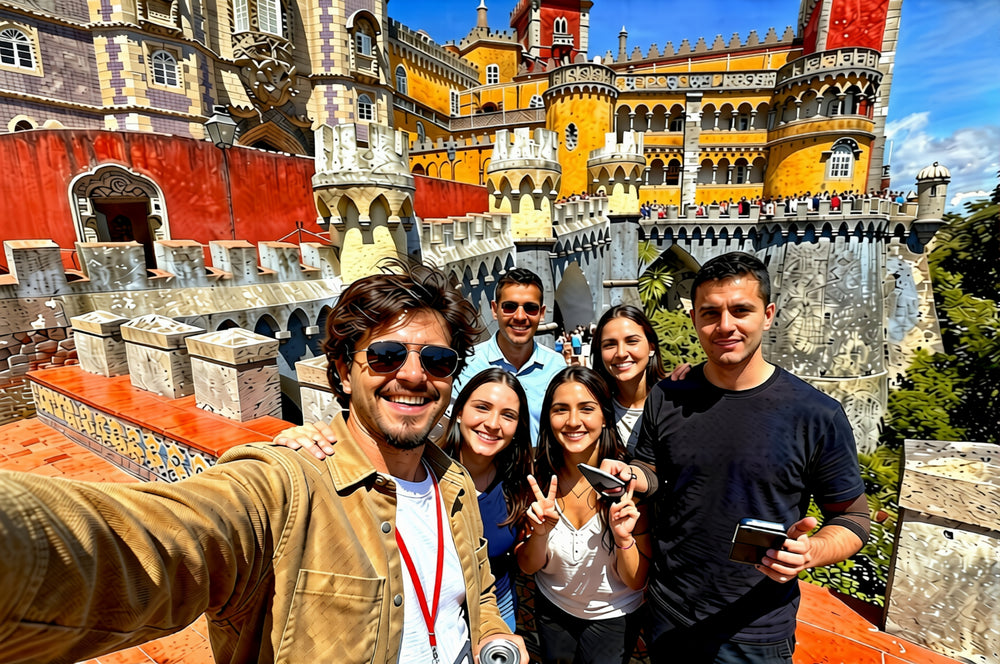 Sintra & Cascais : Excursion d'une journée avec billets pour le Palais de Pena