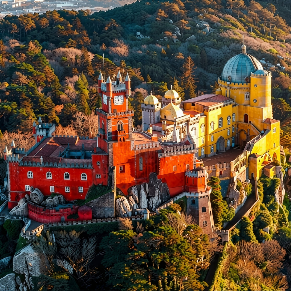 Sintra & Cascais : Excursion d'une journée avec billets pour le Palais de Pena