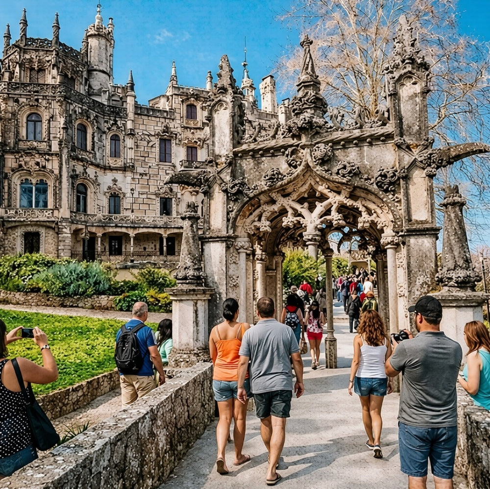 Sintra & Cascais : Excursion d'une journée avec billets pour le Palais de Pena